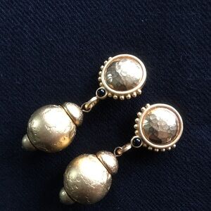 Gold like costume earrings